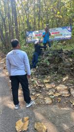 Pengukuran Calon Lokasi Tempat Pemungutan Retribusi Tepus oleh Dinas Pertaru Gunungkidul